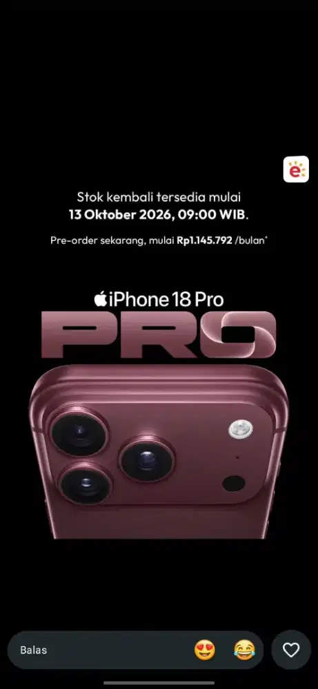 Batch 2 PO iphone 18 pro burgandy
