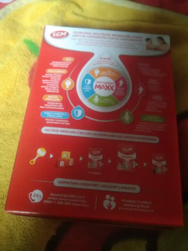 Dijual Susu SGM EKSPLOR 3+ berat 600gram rasa Madu Exp 2028 ada 6 Dus