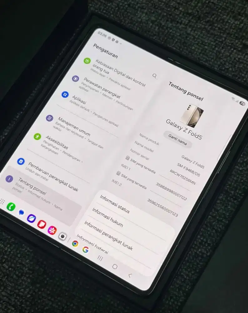 Samsung Z Fold 5 5G RAM 12/ 1 TB