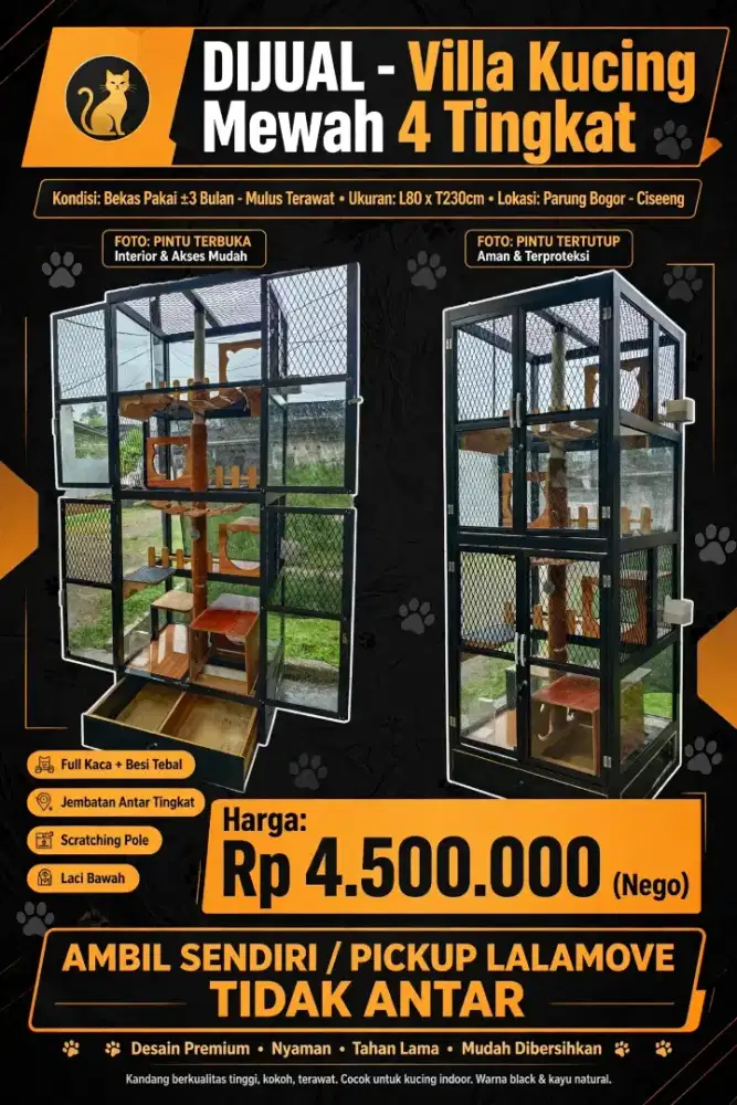 Kandang villa mewah alumunium