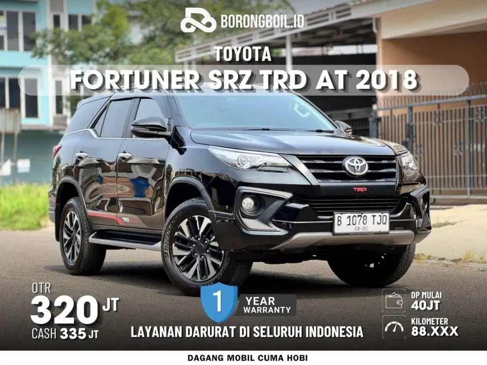 Fortuner SRZ TRD at 2018 hitam metalik