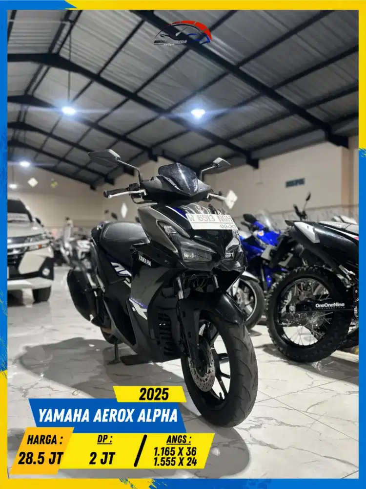 YAMAHA AEROX ALPHA 2025 PLAT W GERCEP LURR HIKMAH MOTOR KEPUH MALANG