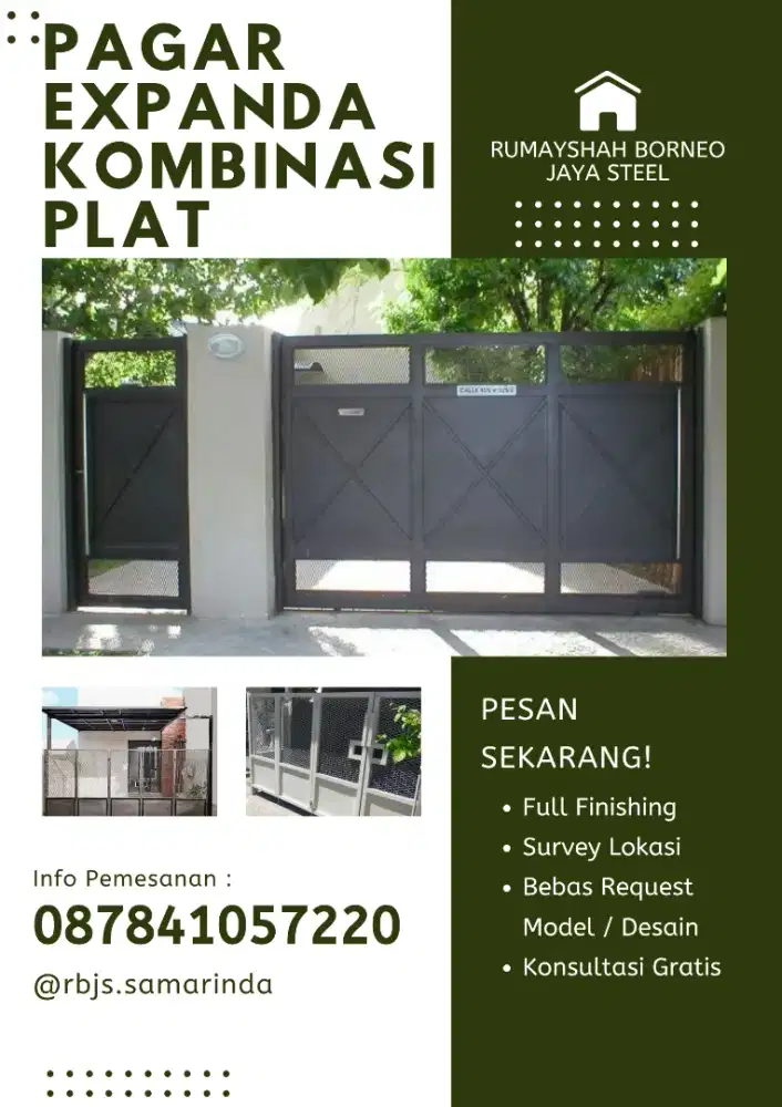 JASA PEMBUATAN PAGAR EXPANDA BESI MINIMALIS CUSTOM