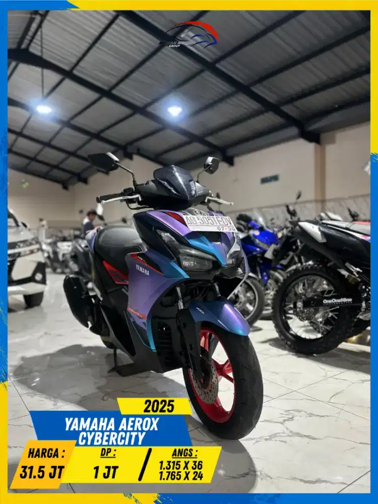 YAMAHA AEROX CYBER CITY 2025 PLAT W MURMER HIKMAH MOTOR KEPUH MALANG