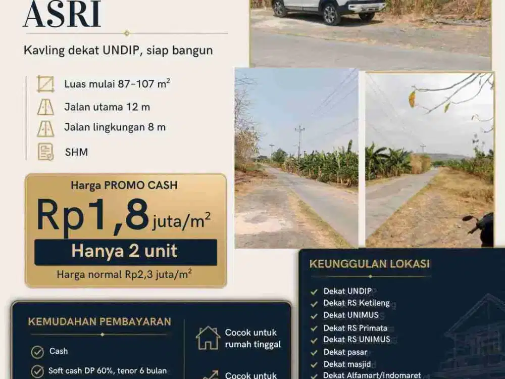 kavling murah siap bangun di Rowosari tembalang