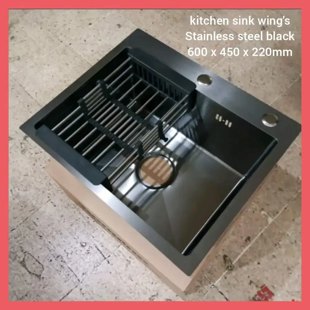 Kicthen sink cuci piring wings stainless