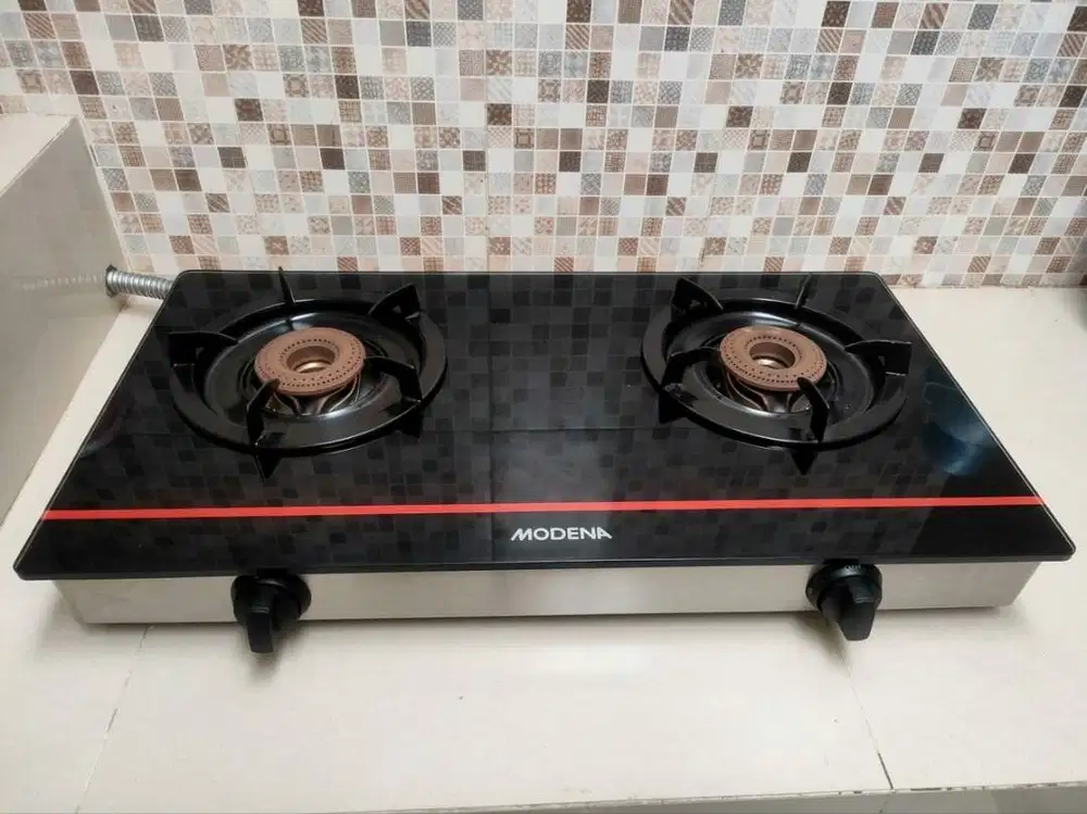 MODENA KOMPOR GAS KACA 2 TUNGKU PC2721 L