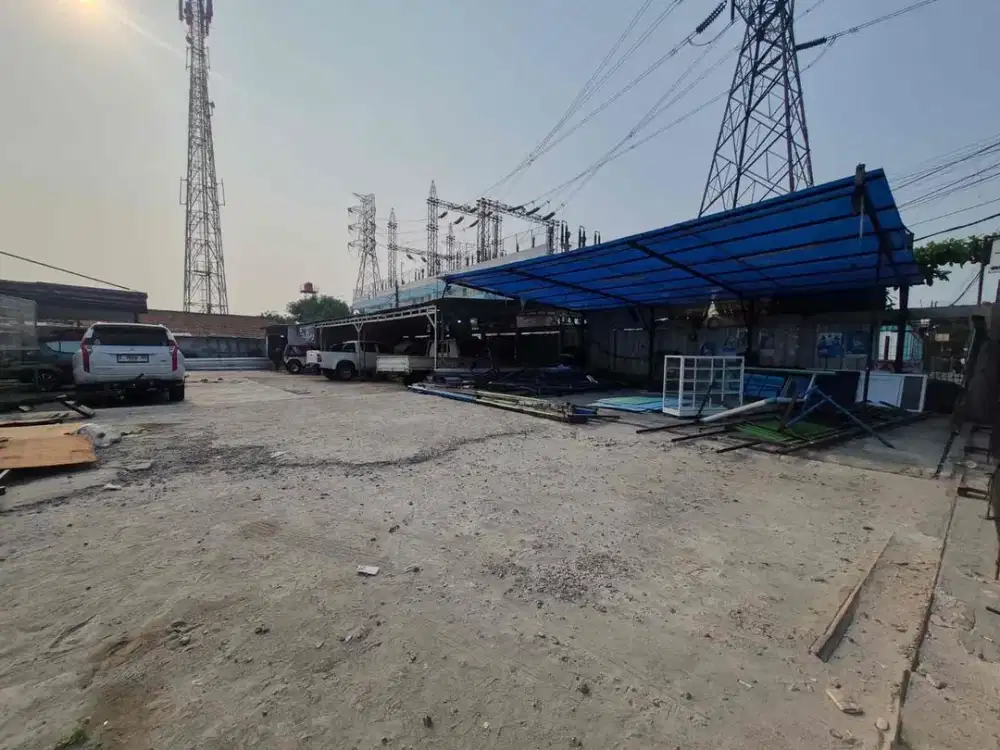 Disewakan lahan komersil ex bengkel mobil di Cikunir, Jakamulya, Bekasi Selatan