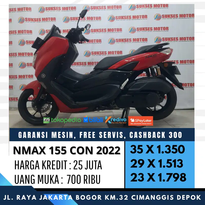 NEW NMAX 155 CON 2022 MULUS CASH KREDIT CASHBACK 300 UNIT BERGARANSI