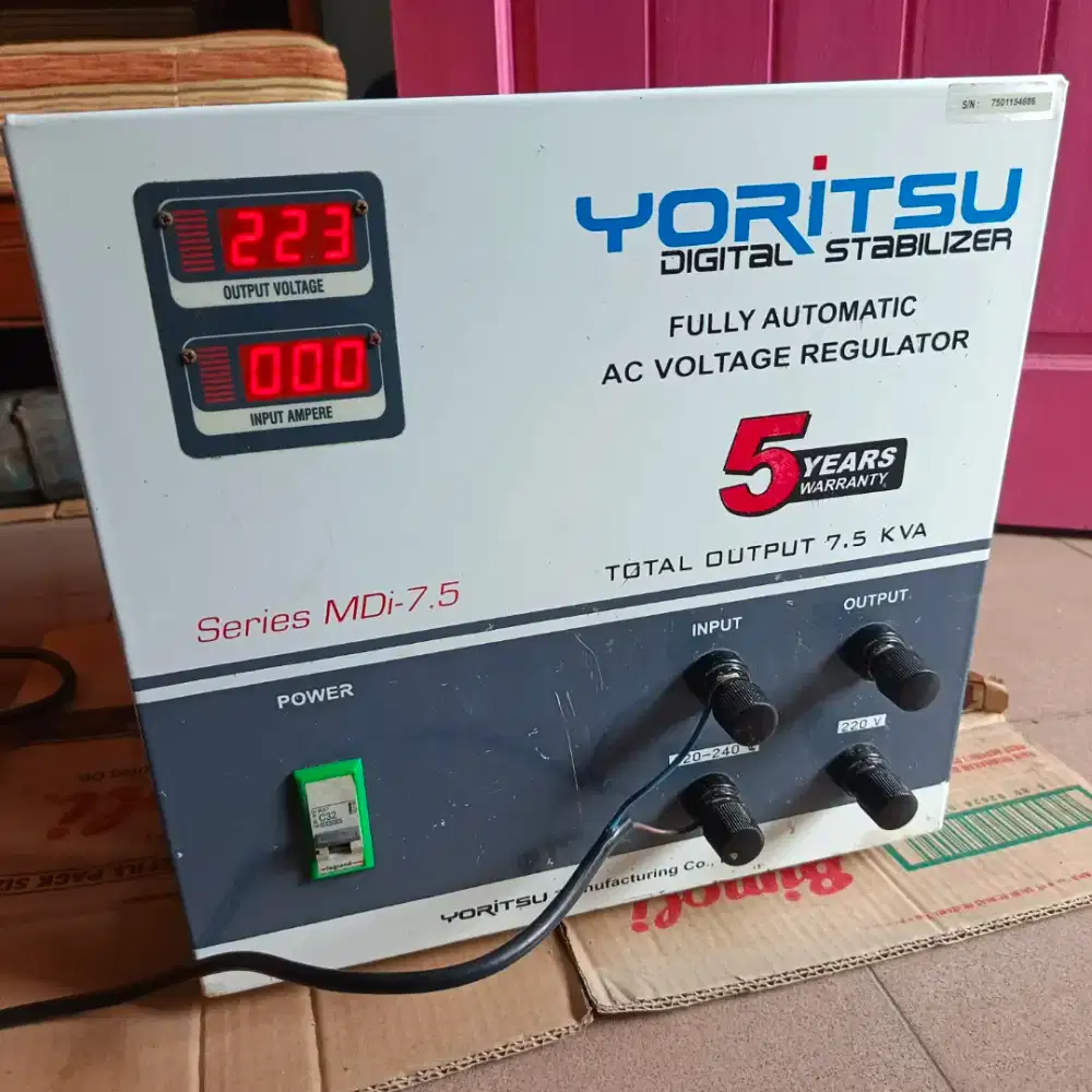 STABILIZER YORITSU 7500 WATT