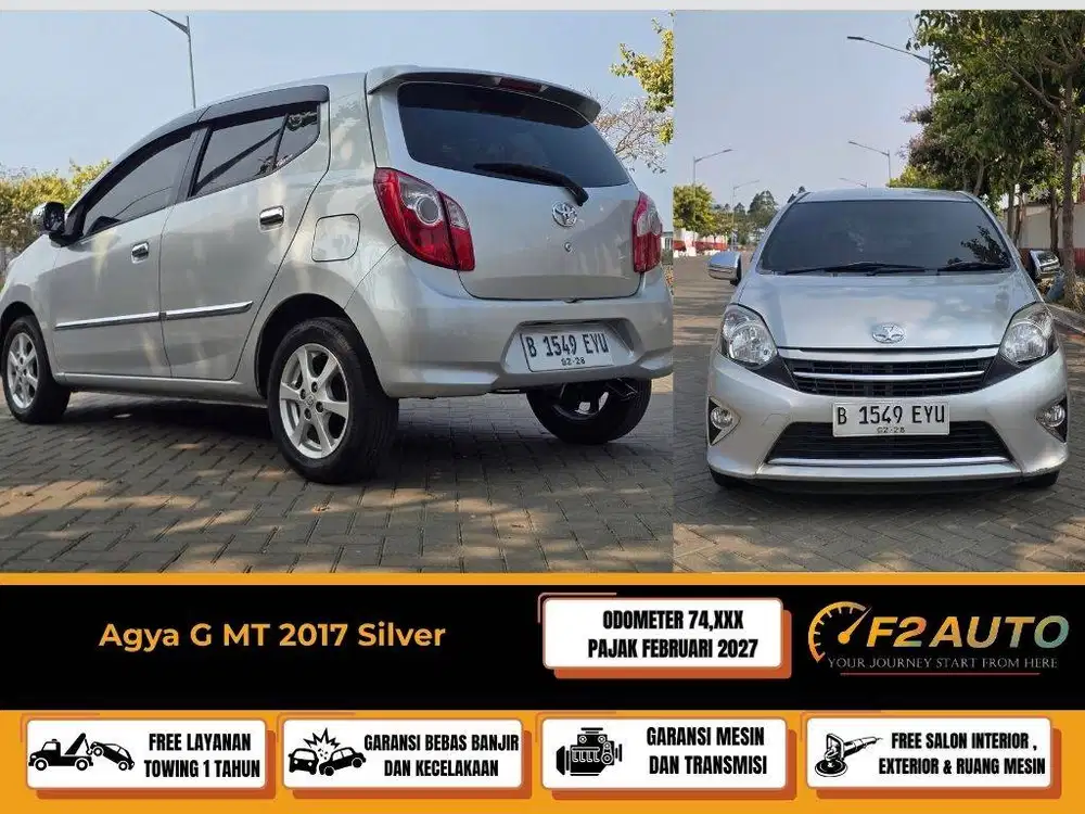 Agya G MT 2017 Silver