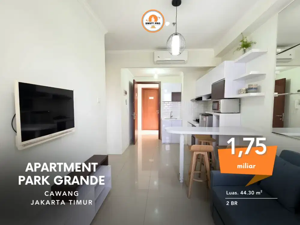 Jual Apartemen Park Grande Cawang 2 BR Full Furnished Siap Huni