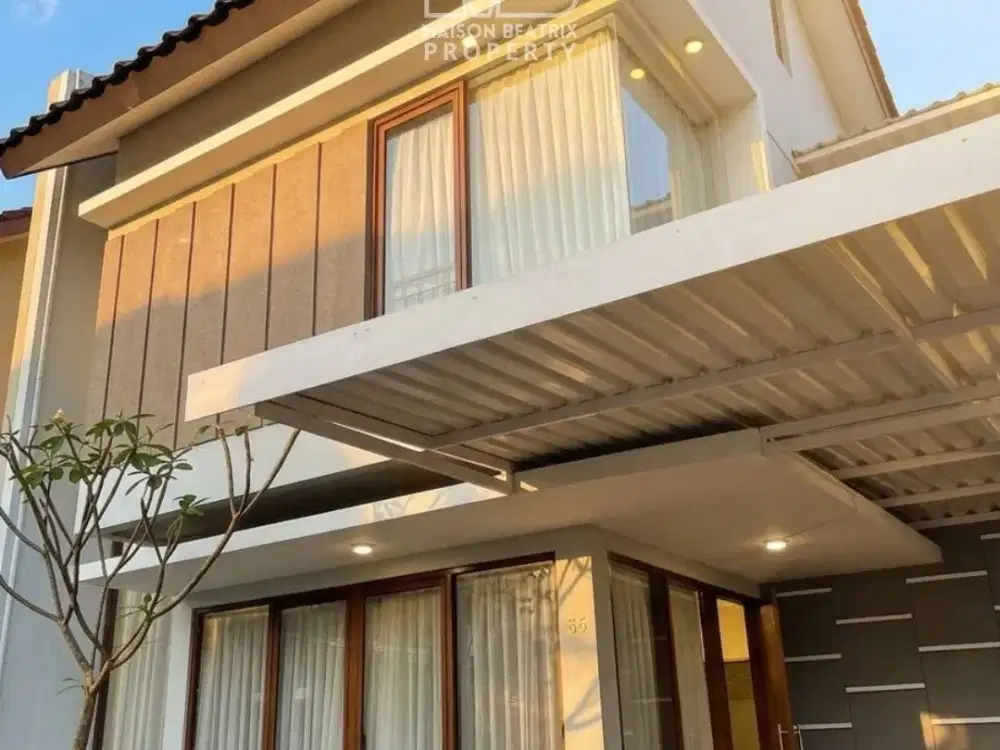 DIJUAL RUMAH CANTIK FULL FURNISH 2 LANTAI SIAP HUNI DI PAPYRUS TERRACE – BANDUNG