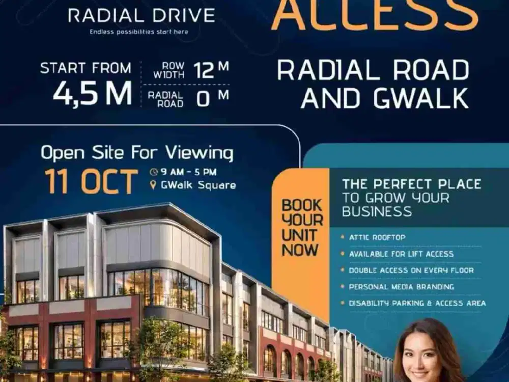 Dijual Ruko Radial Drive One Arcade GWalk Citraland