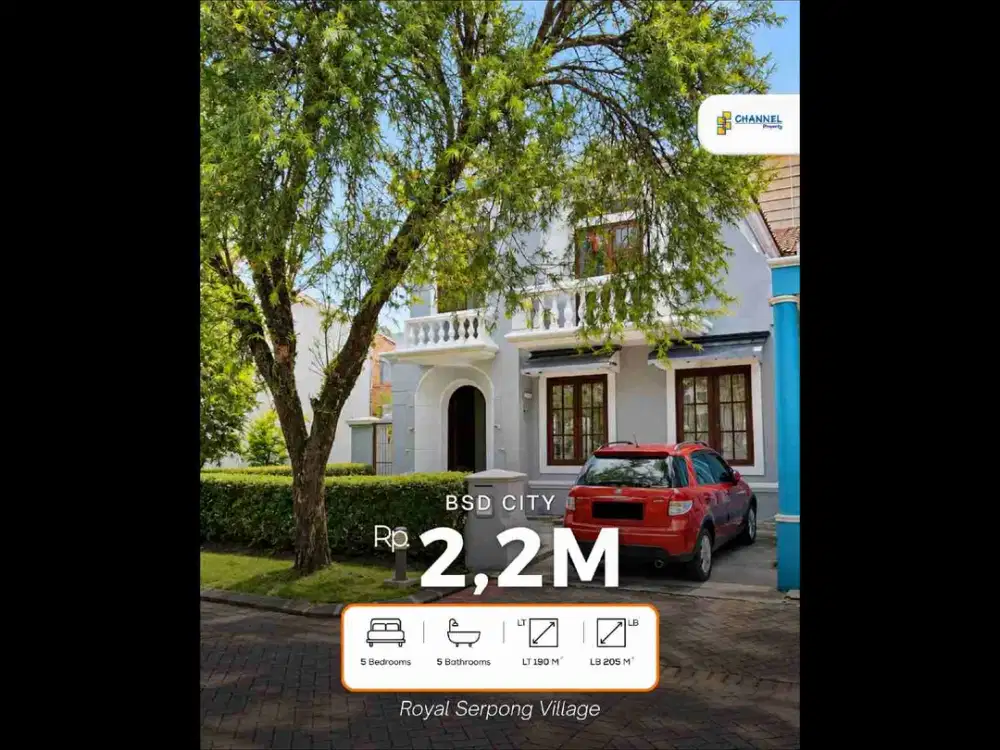 JUAL Rumah Bagus 2 Lantai Dekat Mall dan Akses Tol, Royal Serpong Village Tangsel