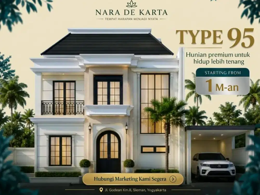 Miliki Rumah Berkelas dengan Private Pool di Godean KM 8 (Legalitas SHM Aman)