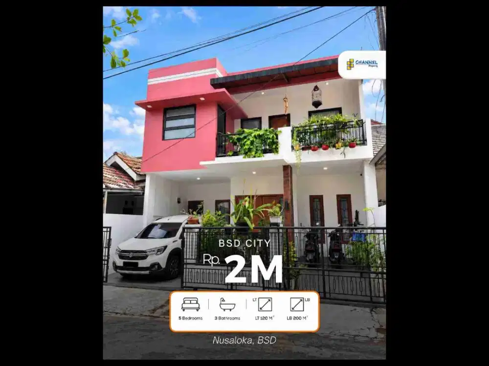 Jual Rumah Siap Huni 2 Lantai Dekat Pasmod BSD Griya Loka, Fl
