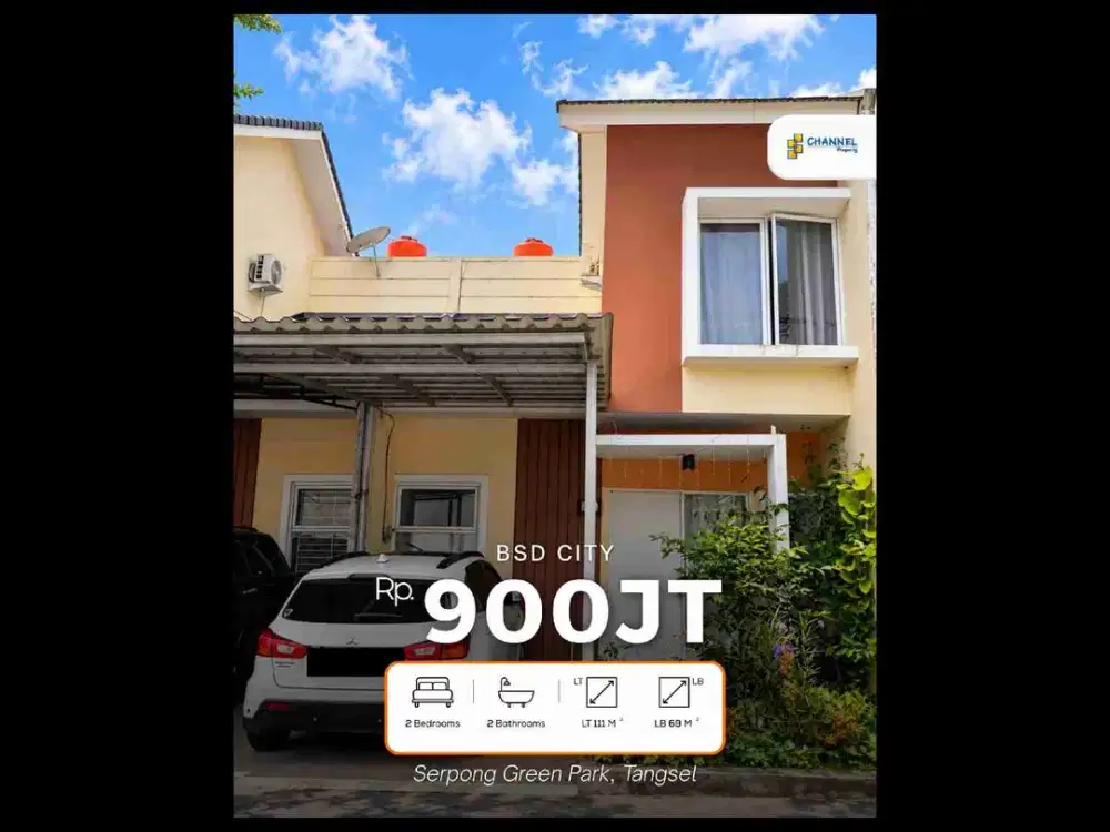 Jual Rumah Murah 2 Lantai SHM Dekat Akses Tol Ciater Serpong Tangsel, Fl