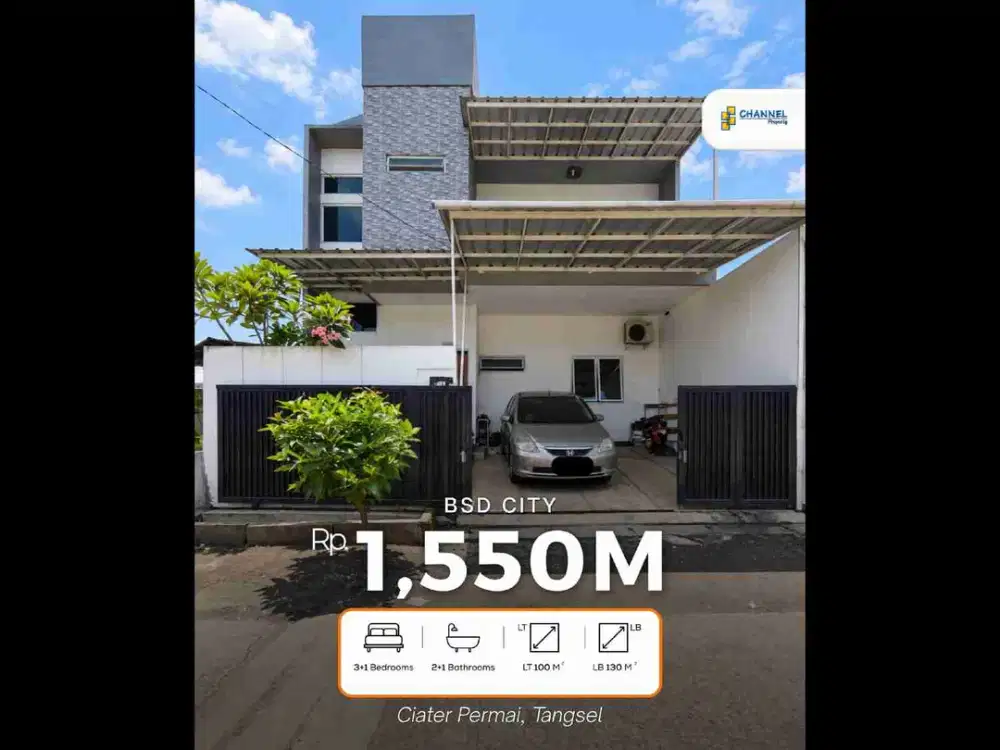 Jual Rumah Bagus Akses Mudah Dekat Tol, Stasiun Ciater Permai Tangsel, Dn