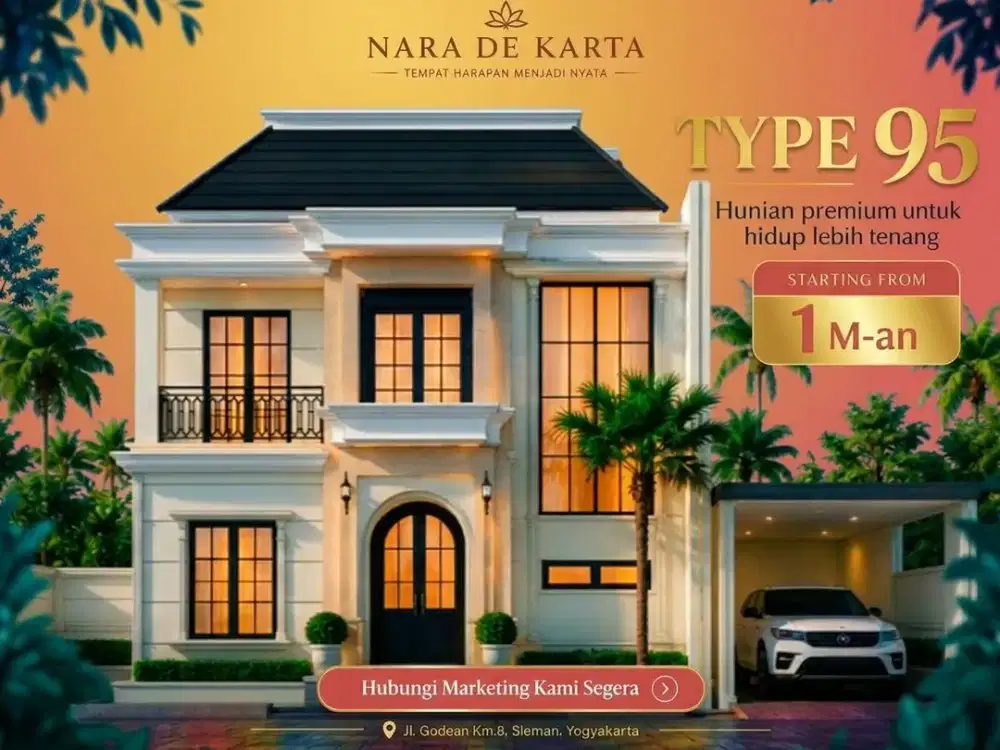 Rumah Mewah Private Pool Dijual di Godean KM 8 Sleman - Legalitas Aman, SHM Pecah Siap KPR