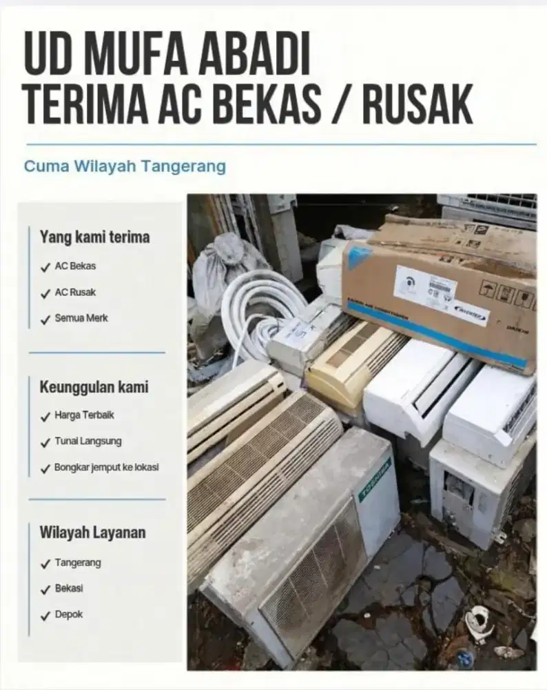 TERIMA AC BEKAS SEGALA KONDISI