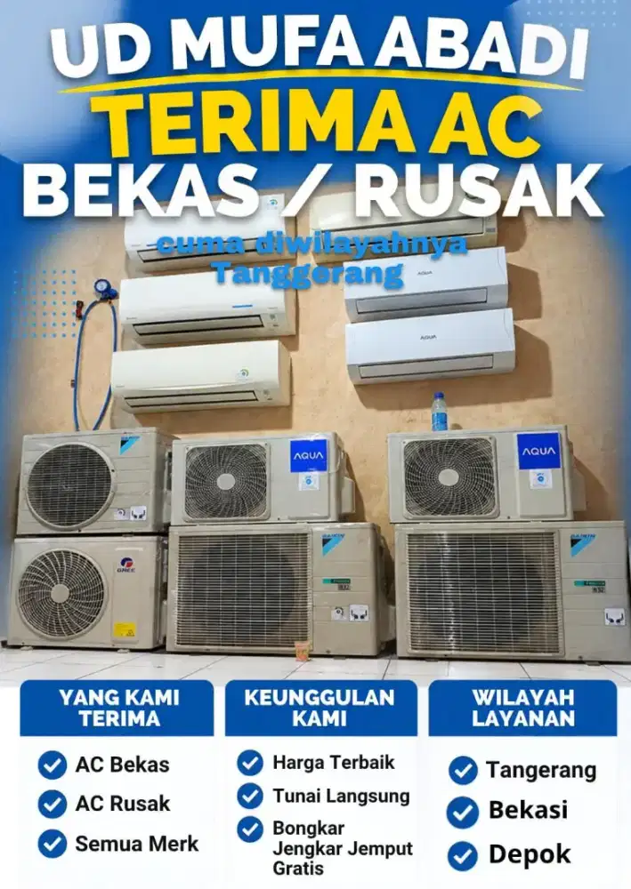 TERIMA AC BEKAS SEGALA KONDISI