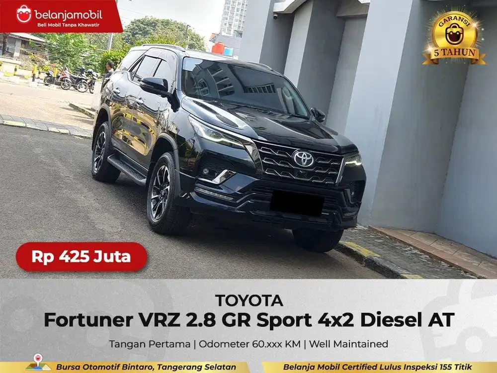 [GARANSI 5THN] Toyota Fortuner VRZ 2.8 GR Sport Diesel 2021/2022/2023