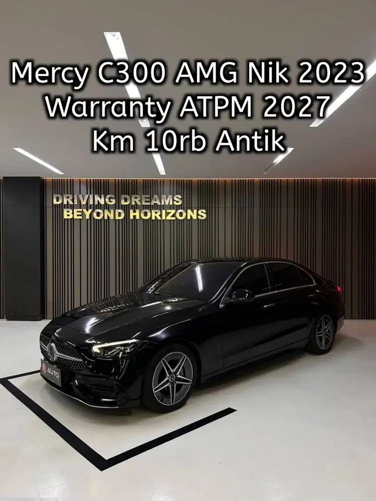 Mercedes Benz C300 AMG 2024 Mercy Km10rb Hitam B207NSD Nik 2023