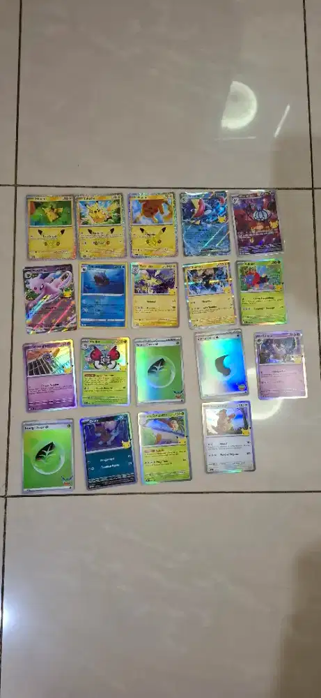 Jual kartu pokemon asli 30thn pokemon anniversary