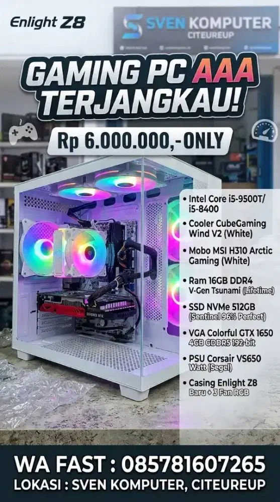 Cpu gaming live oke game AAA siap game live