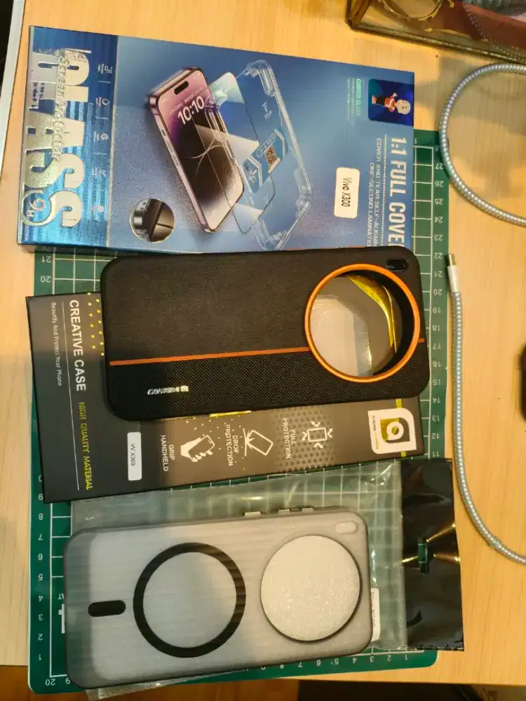 Case n templed glass anti gores vivo x300 basic