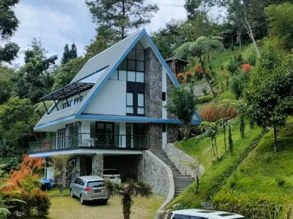 Dijual Villa Cantik Siap Huni di Puncak Fully Furnished, Asri & Sejuk