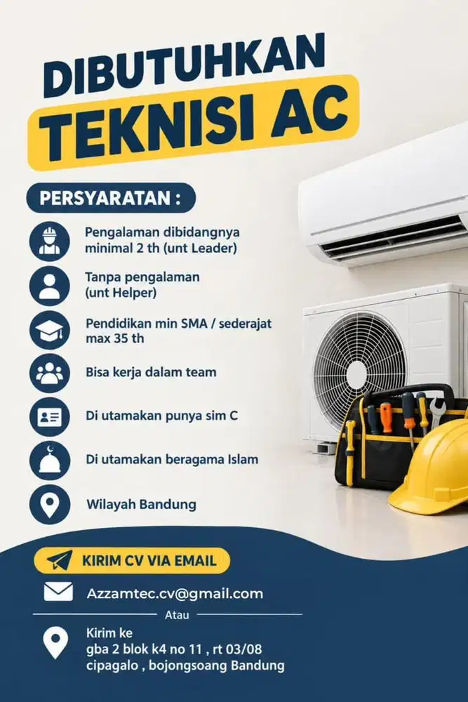 Teknisi AC bandung dan sekitar