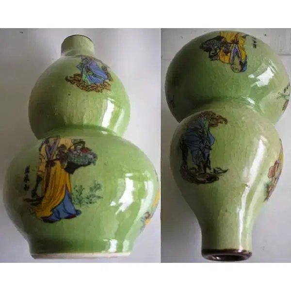 Original Vintage Antik Chinese oriental bumbung vas bunga