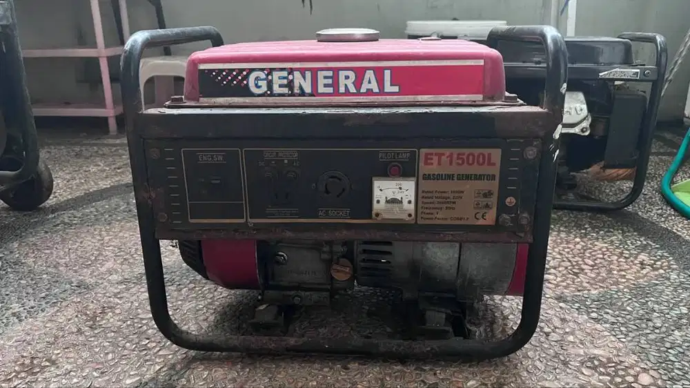 Genset General ET1500L (1000 Watt) Bekas - Kondisi Bahan / Kanibasan