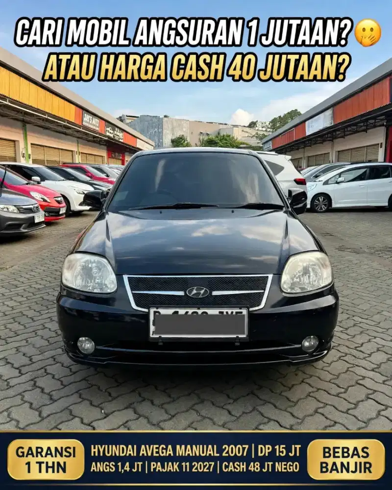 DP 15JT ANGSURAN 1 JUTAAN HYUNDAI AVEGA MANUAL 2007 BLACK EDITION