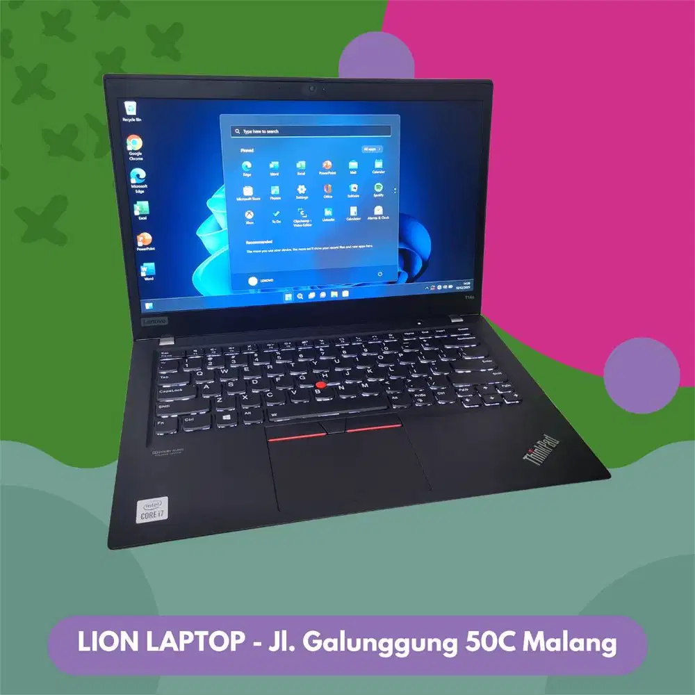 RAM 32GB Core i7 Gen 10 Slim SSD 256GB Lenovo Thinkpad T14S [13|10]