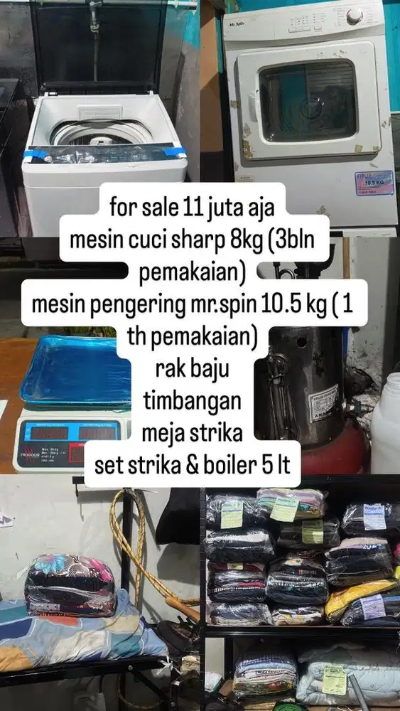 dijual perlengkapan usaha laundry secepat nya