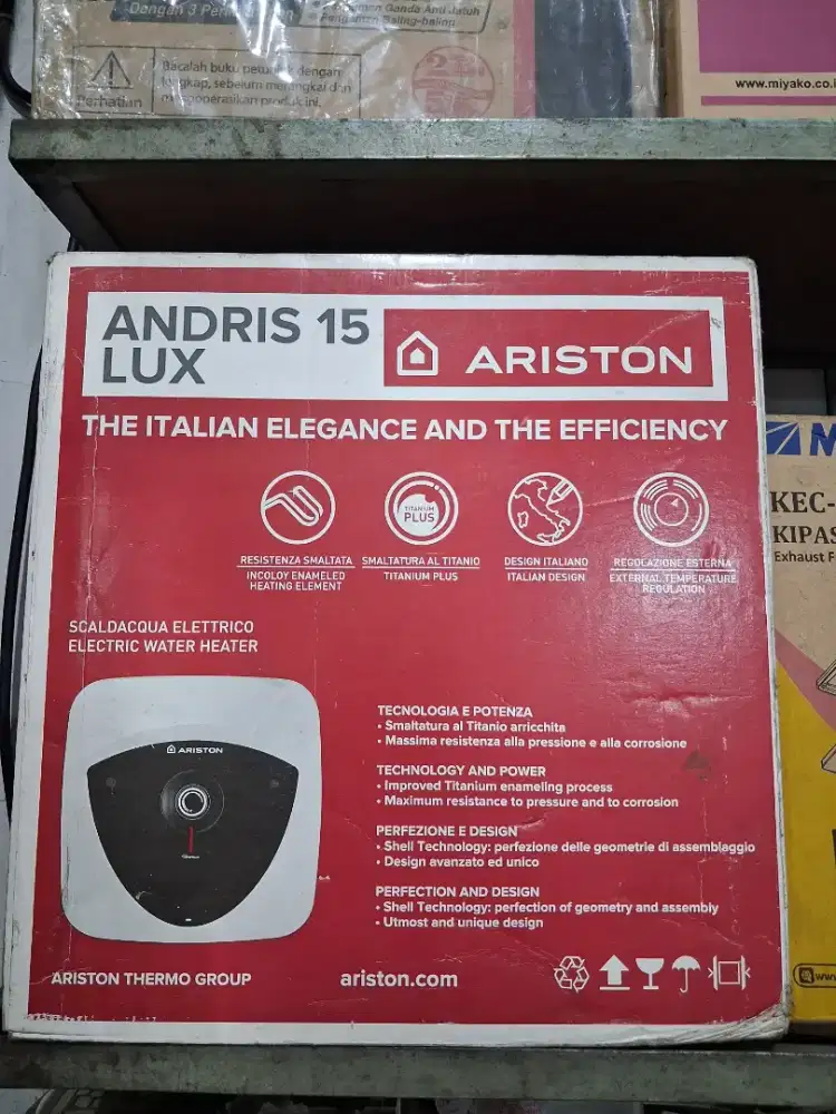 Ariston Andris 15 Lux Water Heater Italy 15 Liter