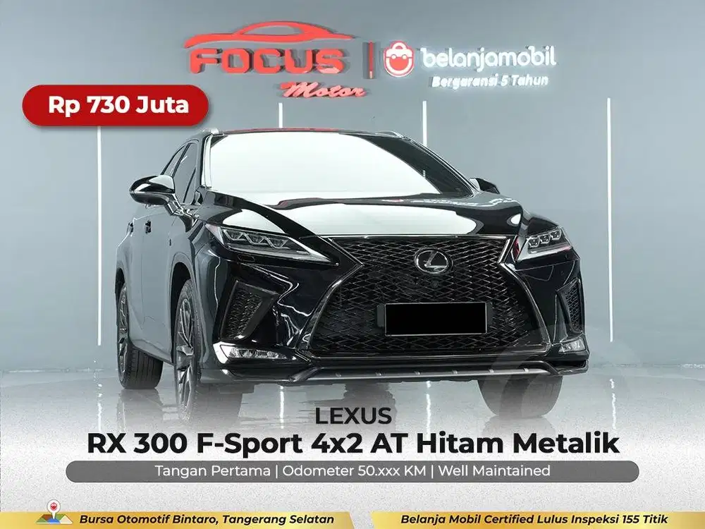 [ GARANSI 5THN ] Lexus RX 300 RX300 F-Sport F Sport AT 2020/2021/2022