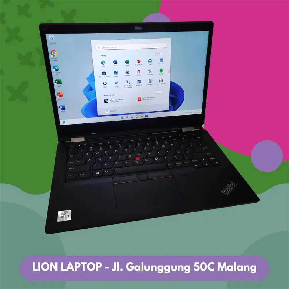 Core i3 Gen 10 Flip 360° Include Stylus Lenovo Thinkpad YOGA L13 [13|1