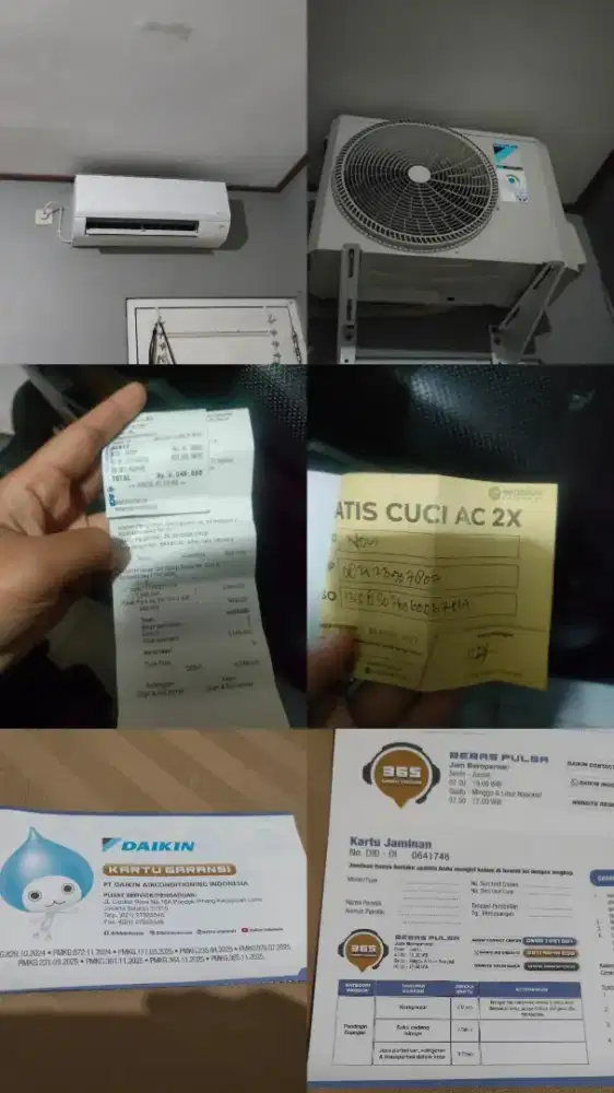 Ac daikin inverter 1 pk