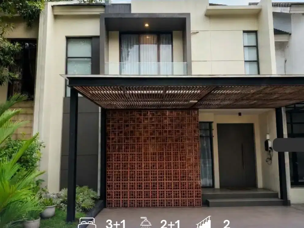 Rumah Furnished dengan Interior Modern di Foresta BSD City