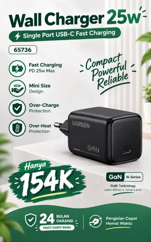 Adapter 25W USB C UGREEN
