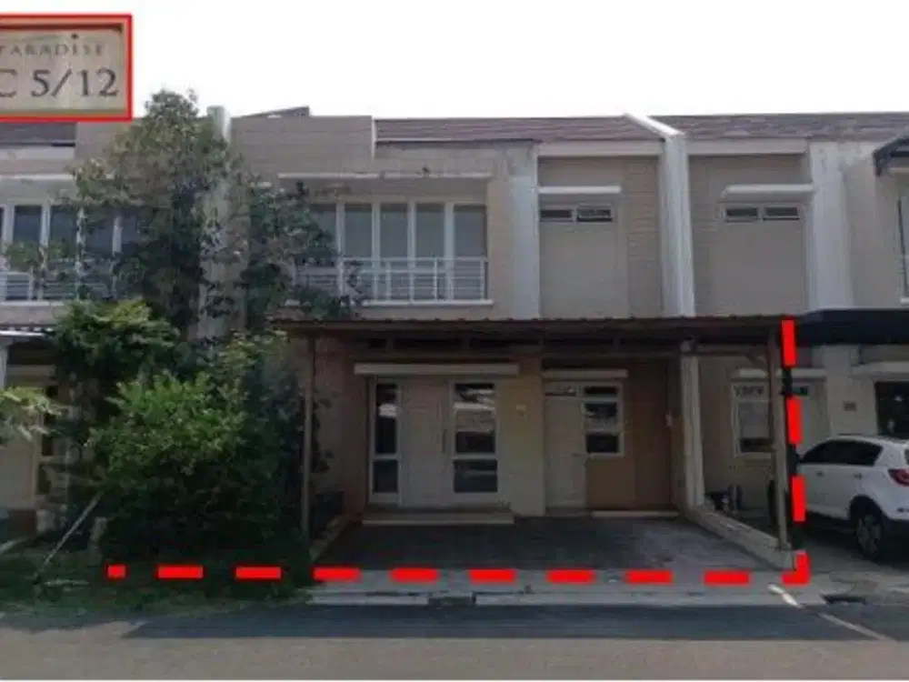 Di Jual Lelang Rumah 2 Lantai di Perumahan Paradise Resort City, Cluster The Bay Paradise, Kelurahan Serua Indah, Kecamatan Ciputat, Kota Tangerang Se