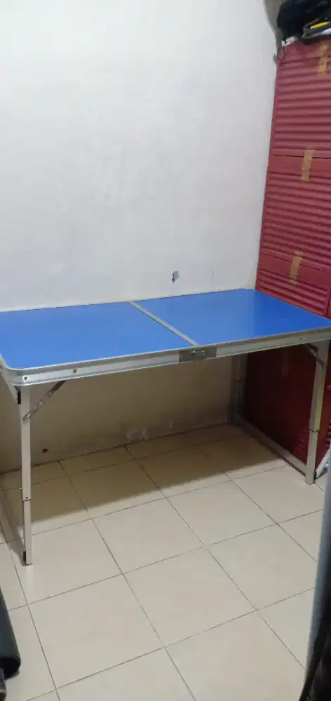 Meja Lipat Portable (Biru)