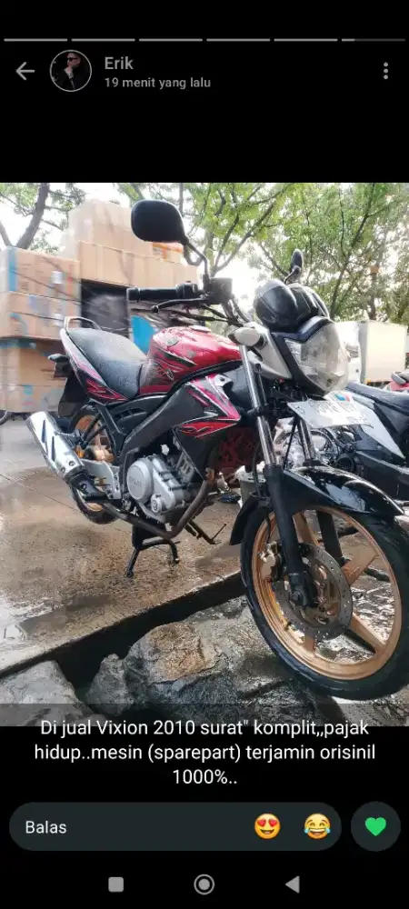 Vixion Old 2010 6jt Nego Alus Pajak Mati Hitungan Bulan