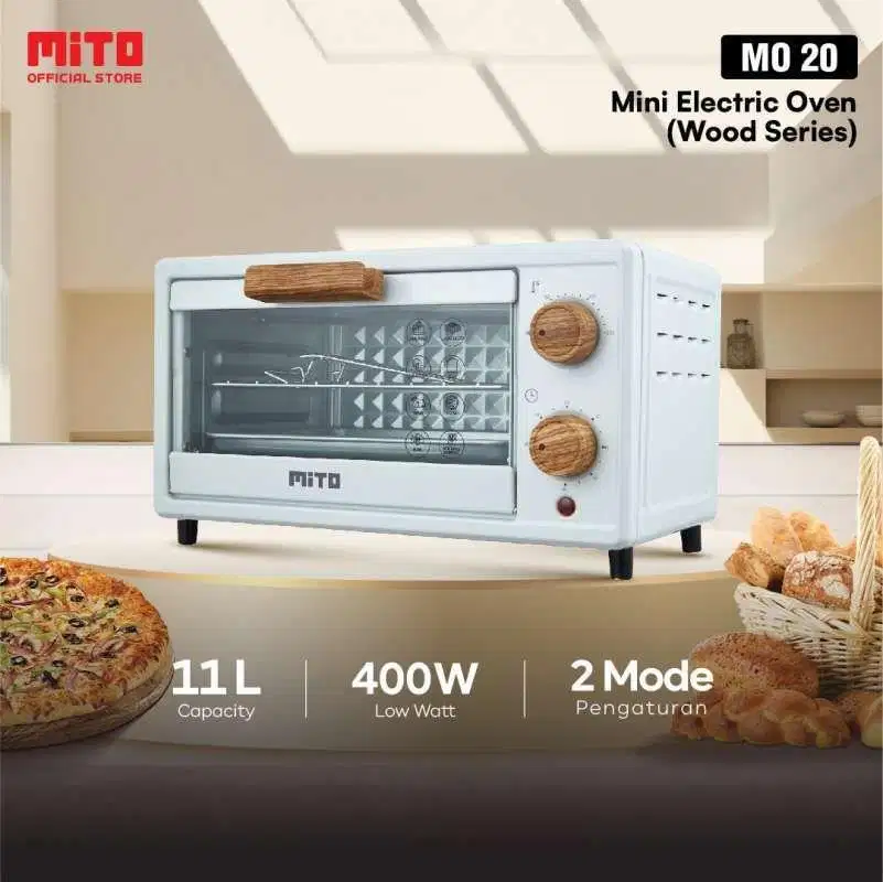 New Smart Mini Electric Oven MITO Low Watt 11Liter Stainless