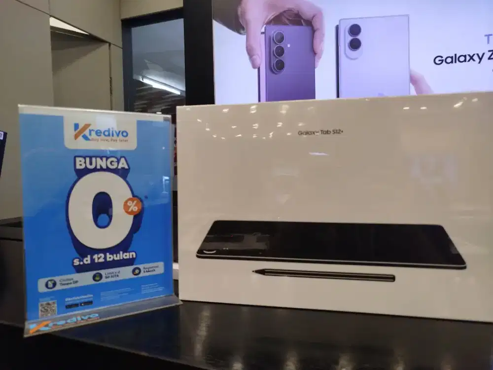 SAMSUNG GALAXY TAB S12 plus GARANSI RESMI SYARAT CICILAN CUKUP KTP