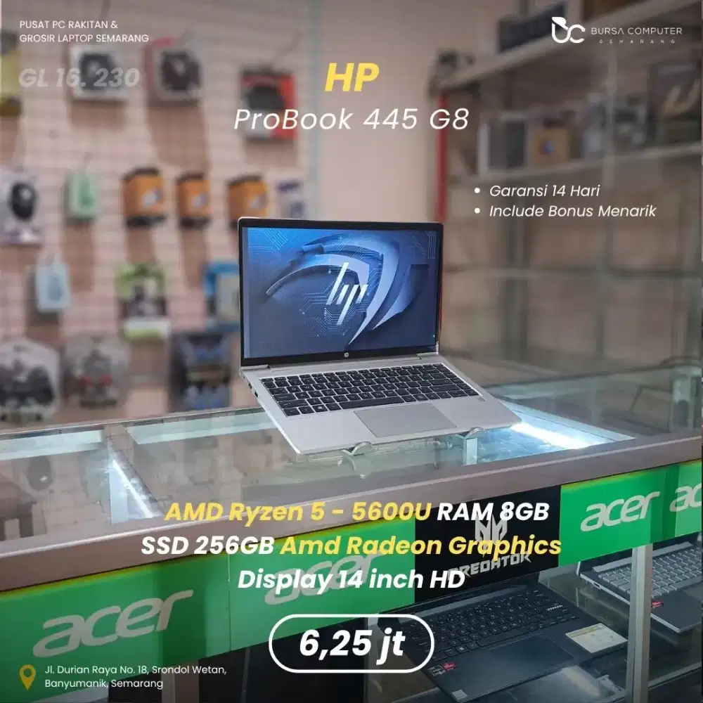 HP Probook 445 G8 | Ryzen 5 5600U 8GB 256GB
